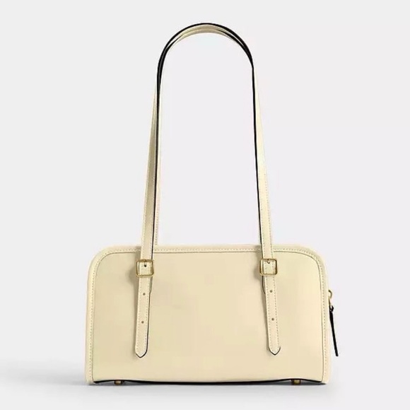 Coach Swing Zip Bag Full Size in Brass/Moonlight Glovetanned Leather NWT - Picture 11 of 16